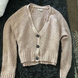 American eagle cropped blush sweater